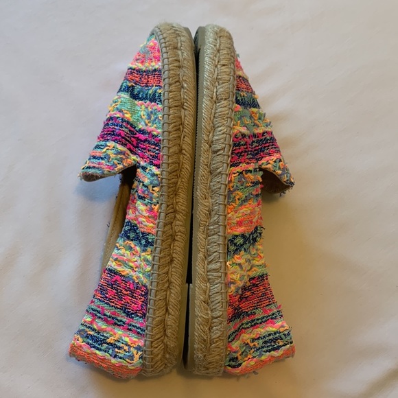 Manebi Ibiza Neon Tweed multicolor platform espadrilles 9 - Picture 6 of 10